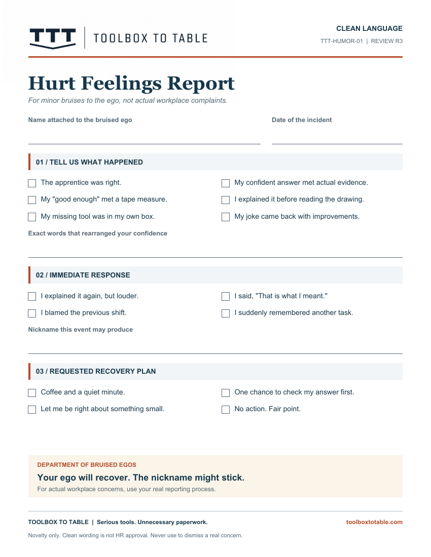Preview of Hurt Feelings Report