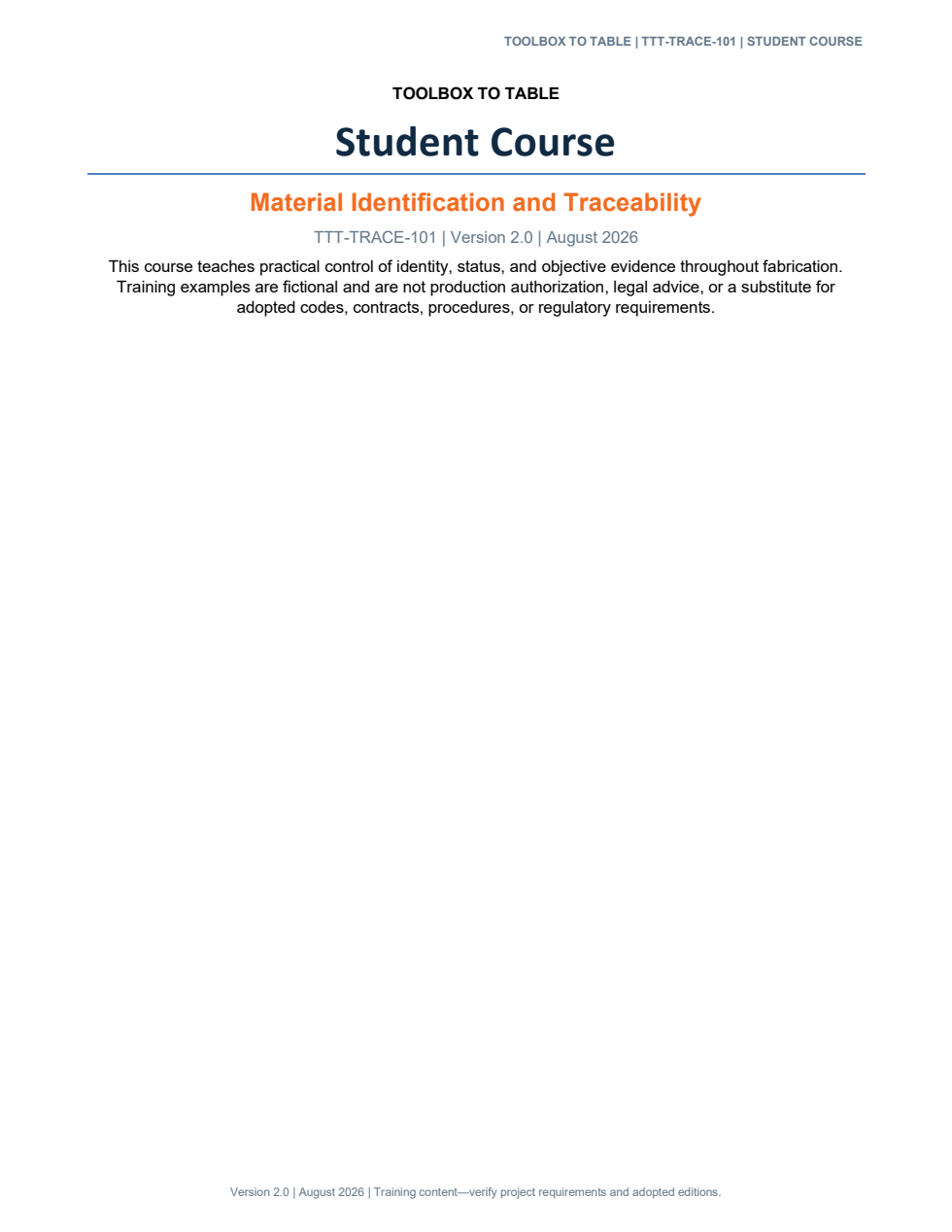 Student course
