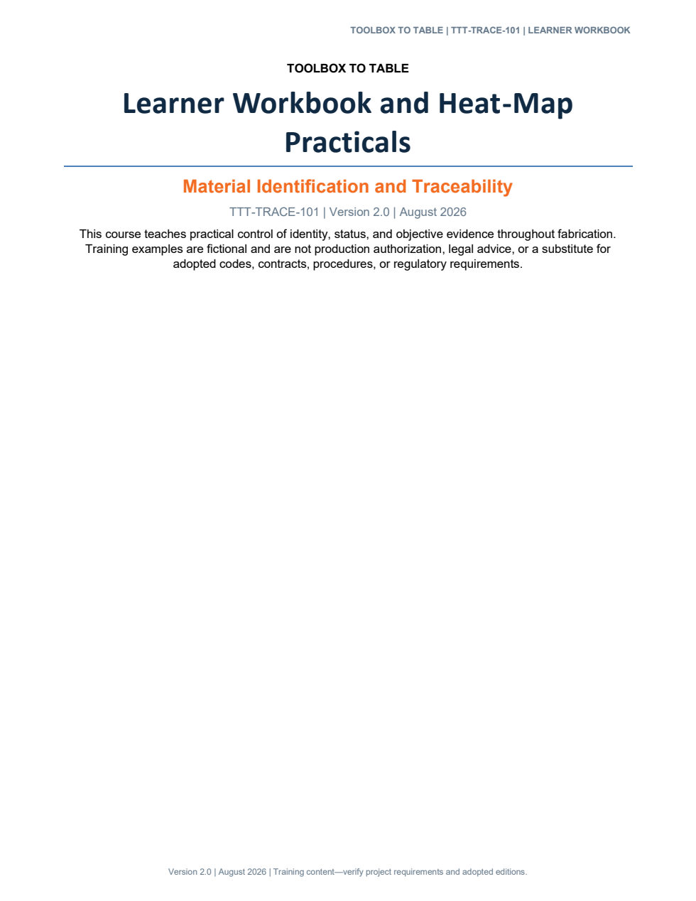 Learner workbook